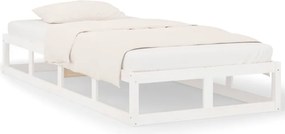 vidaXL fehér tömör fa ágykeret 90 x 200 cm