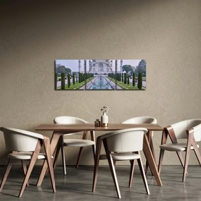 Kép - Taj Mahal napkeltekor (órával) (90x30 cm)