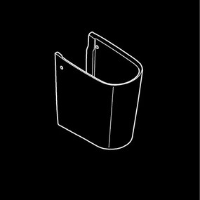 GROHE 39570000 - ESSENCE féloszlop 320 × 319 mm kerámia/fehér