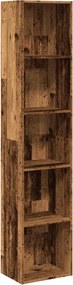 vidaXL antik fa színű szerelt fa könyvespolc 40 x 30 x 189 cm