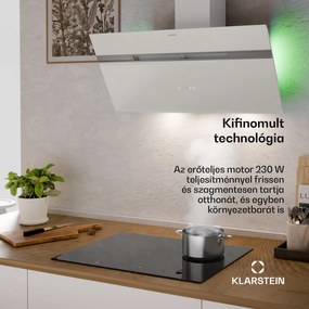 Klarstein Alina szagelszívó, 90 cm, 615 m³/h, Csendes, EEK A