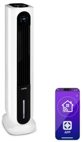 Klarstein Polar Tower Smart, ventilátor, léghűtő, 7L, 85W, távirányító, 5x hűtődoboz