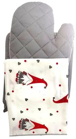 CHRISTMAS WHITE konyhai 3 részes edényfogó szett