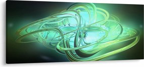 Zöld absztrakció kép (120x50 cm)