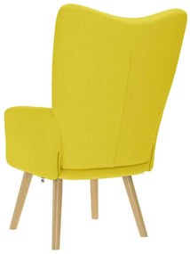 világossárga szövet pihenőfotel
