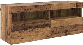 vidaXL TV Fali Szekrény Öreg fa 100 x 30 x 40 cm Faanyag