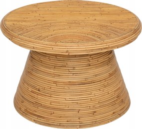 Tanae boho természetes rattan dohányzóasztal bézs nappali dekoráció