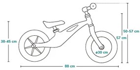 Lionelo - Tolós bicikli BART AIR fekete/narancs