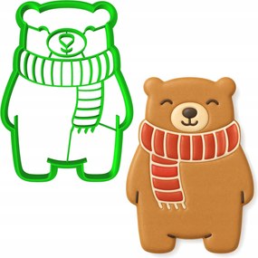 Karácsonyi Forma Mézeskalács lyukasztó Karácsony Nagy maci 9cm