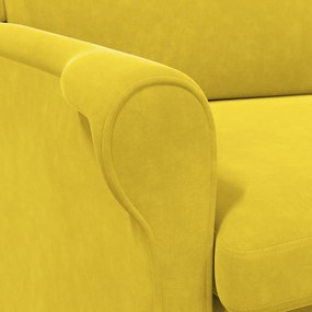 Sárga Karosszék Sárga Textil, Fa Standard Sárga Karosszék