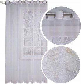 Függöny kész háló Napellenző átvezető 500x250 magas függöny fehér