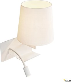 SLV SOMNILA 1003460 Fali lámpa 1x40W/LED 3000K 120LM