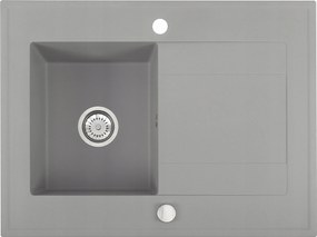 Grande 10 Gránit mosogató egymedencés konyhai mosogató, szürke