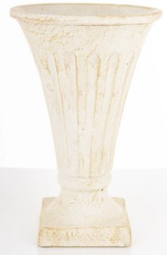 Evora design Váza cementbézs 26x17x17 cm