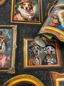 Holden Decor Imaginarium 3 Holden Regal Beasts Wallpaper fekete állatos papír tapéta – 13790