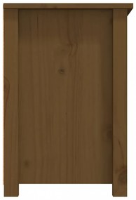 mézbarna tömör fenyőfa TV-szekrény 79 x 35 x 52 cm