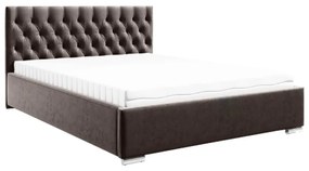 St1 ágyrácsos ágy, sötétbarna (180 cm)