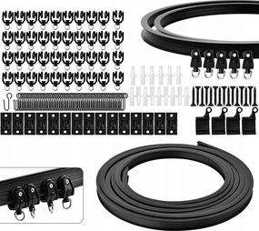 5 M-es Függöny Sín, Hajlított Mennyezeti Sín Függöny Ablakokhoz, Mennyezeti Szerelés