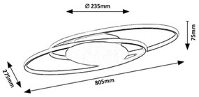 Rabalux - LED mennyezeti lámpa 50W/230V