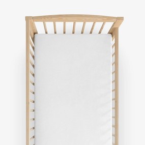 Goldea nem áteresztő frottír matracvédő kiságyba - fehér 70 x 140 cm