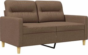 vidaXL kétszemélyes barna szövetkanapé 120 cm