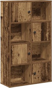 vidaXL antik fa színű szerelt fa könyvespolc 60x24x101,5 cm