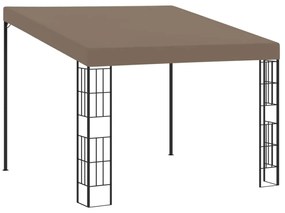 tópszínű falra szerelhető szövetpavilon 3 x 3 m