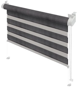 Sötétszürke nappali-éjszakai roló 68x215 cm Zebra – Gardinia