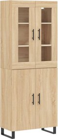 vidaXL sonoma tölgy szerelt fa magasszekrény 69,5 x 34 x 180 cm