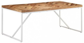 tömör akácfa és mangófa étkezőasztal 180 x 90 x 76 cm