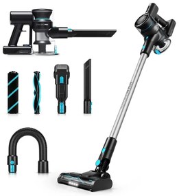 Niceboy ION Hurricane H5 Plus- Vezeték nélküli álló porszívó 2in1 140W/2200 mAh fekete