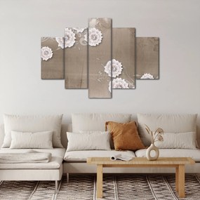 Kép - drapéria virágokkal (150x105 cm)