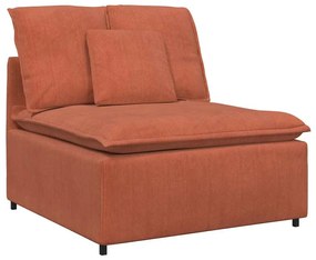 piros narancs moduláris kanapé középső modul párnákkal 100 cm