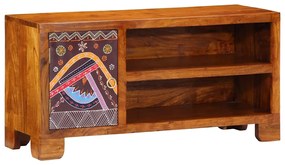 tömör akácfa többszínű TV-szekrény 90x30x45