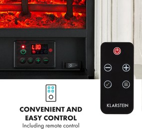 Klarstein Etna Pozzolana, elektromos kandalló, 1800 W, heti időzítő, távirányító, fehér