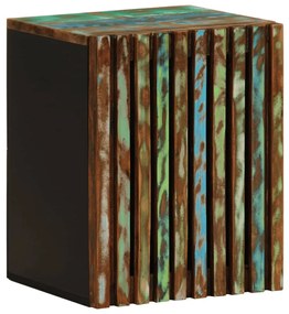 Tömör akácfa falra szerelhető fürdőszobaszekrény 38x34x48 cm