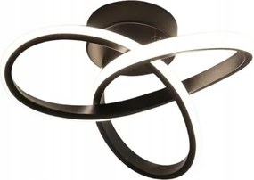 Mennyezeti lámpa 22W Led 24x24x11cm fekete lámpa 4500 K Comely