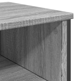 szürke sonoma szerelt fa dohányzóasztal 100x35x74,5 cm