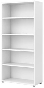 Fehér moduláris könyvespolc 89x189 cm Prima – Tvilum