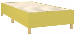 zöld szövet ágykeret matrac nélkül 100x200 cm
