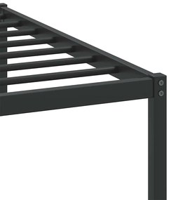 füstös tölgy színű szerelt fa ágykeret matrac nélkül 107x203 cm