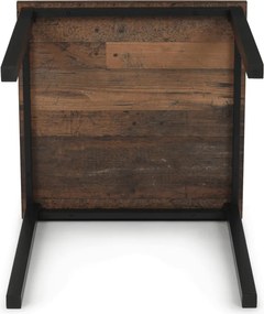 Jídelní stůl 70x70cm, melamin, old wood, GDT-201 OLW2