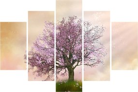 Virágzó fa képe egy domb tetején (150x105 cm)