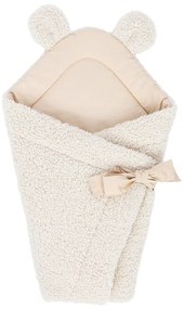 Krémszínű sherpa babapólya 35x65 cm – Meowbaby