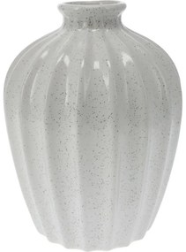 Sevila porcelán váza, 14,5 x 20 cm, fehér