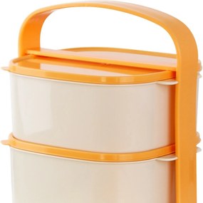 Műanyag ételhordozó, 2x 1,2 l + 1x 2 l