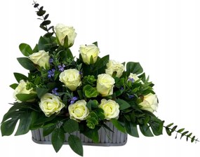 Csokor Nád Kompozíció Sír Temető Művirágok