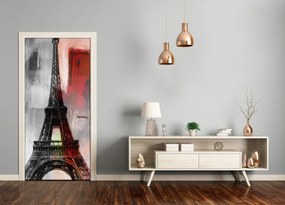 Ajtó méretű poszter Eiffel-torony 95x205 cm