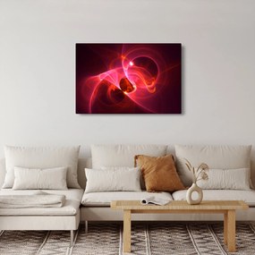 Modern rózsaszín absztrakció képe (90x60 cm)