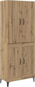 vidaXL Magasfiú Artisan tölgy 69,5 x 34 x 180 cm Faanyag